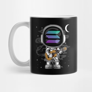 Astronaut Guitar Solana SOL Coin To The Moon Crypto Token Cryptocurrency Blockchain Wallet Birthday Gift For Men Women Kids Mug